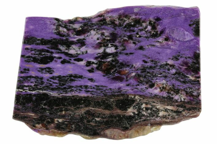 Beautiful, Purple, Polished Charoite Slab - Siberia #115041